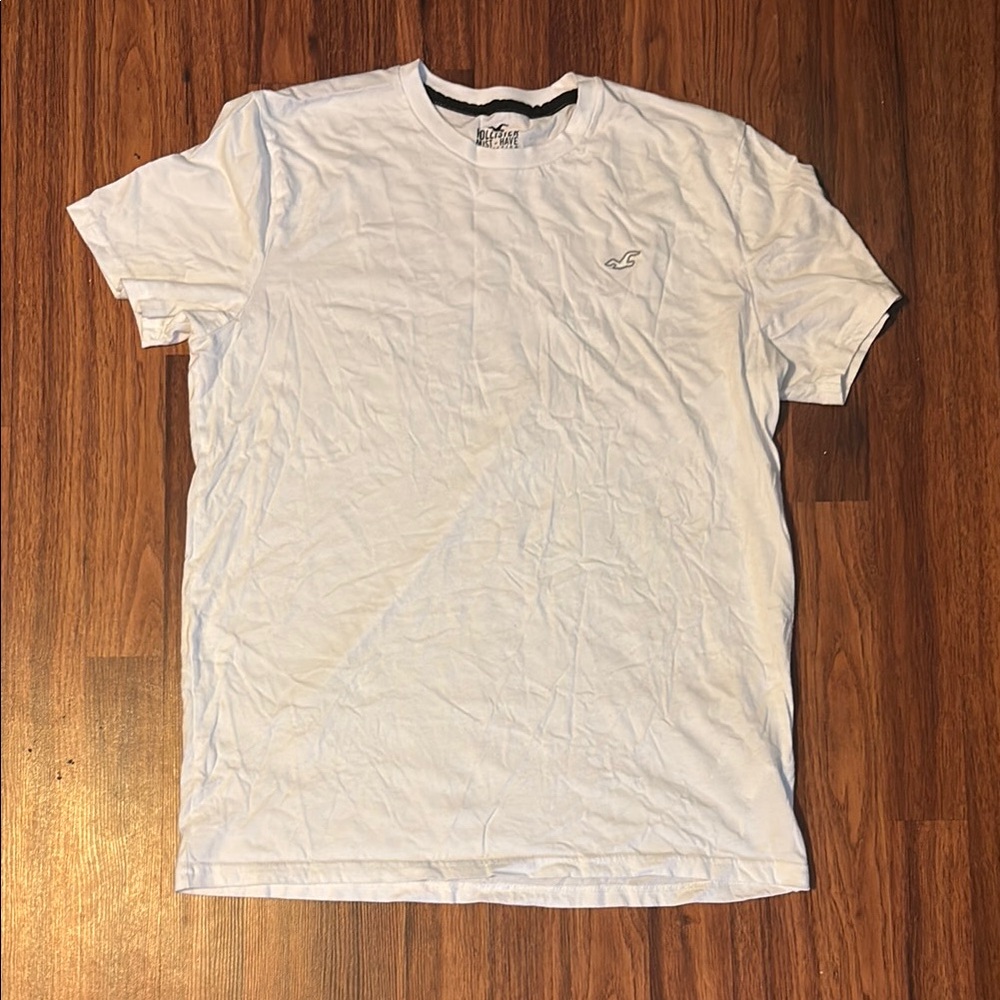 Hollister White Short Sleeve Tee Classic Casual